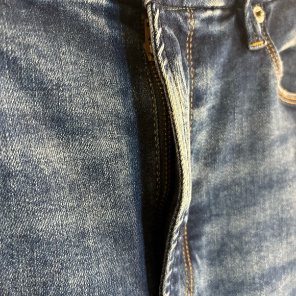 GOOD AMERICAN Sz 14-18 Jeans Always Fits Distressed Wiskering Mid-Wash High Rise - Picture 6 of 12